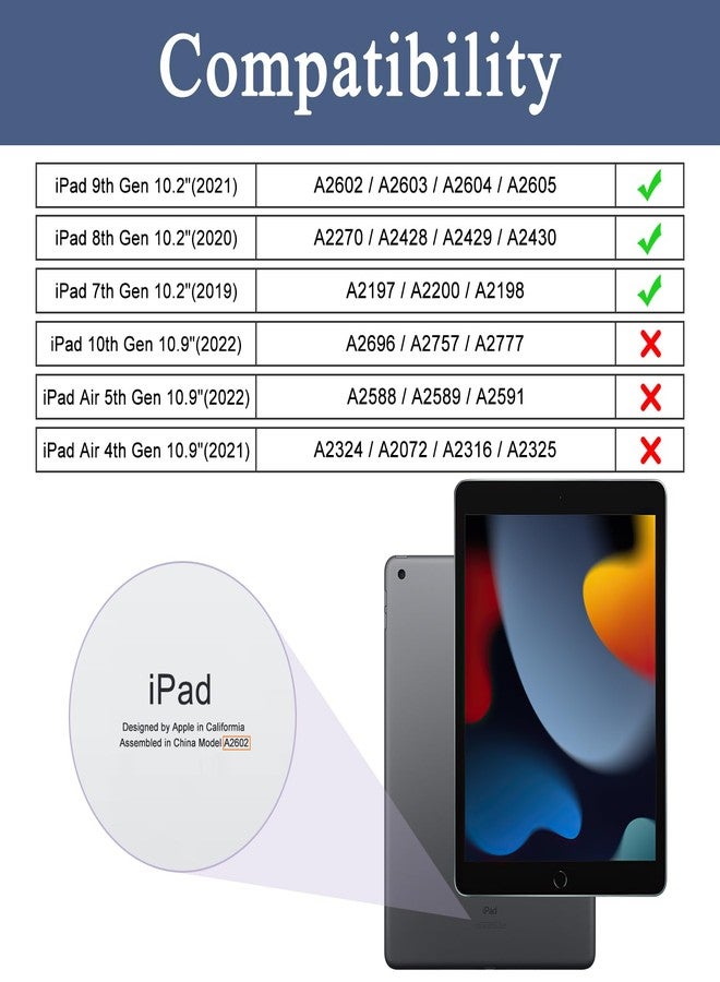 Soke Case for iPad 9th Generation 2021/8th Gen 2020/7th Gen 2019 with Pencil Holder - Premium Shockproof Case with Soft TPU Back Cover & Auto Sleep/Wake for iPad 10.2 Inch, Book Watermelon - Image 2
